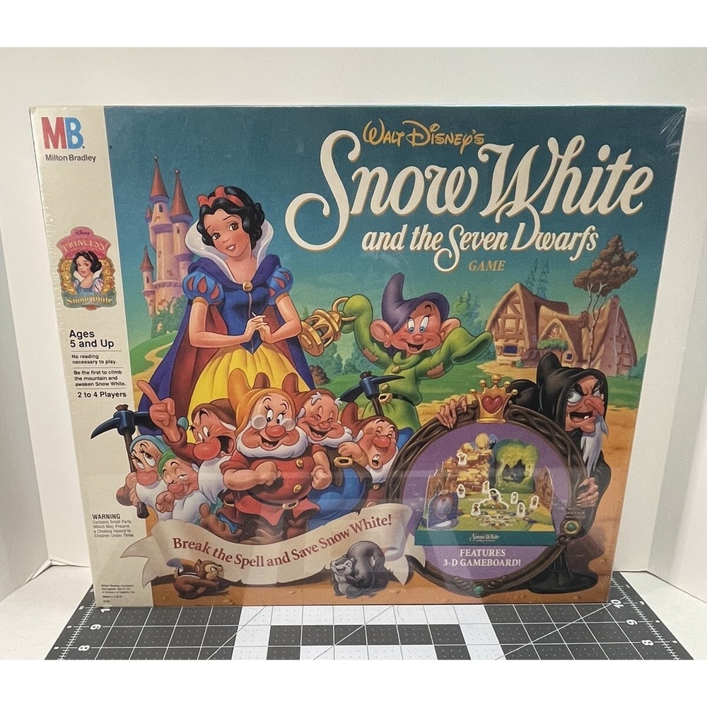 NIB sealed‎ 1992 Vtg Snow White and the Seven Dwarfs Board Game Milton Bradley